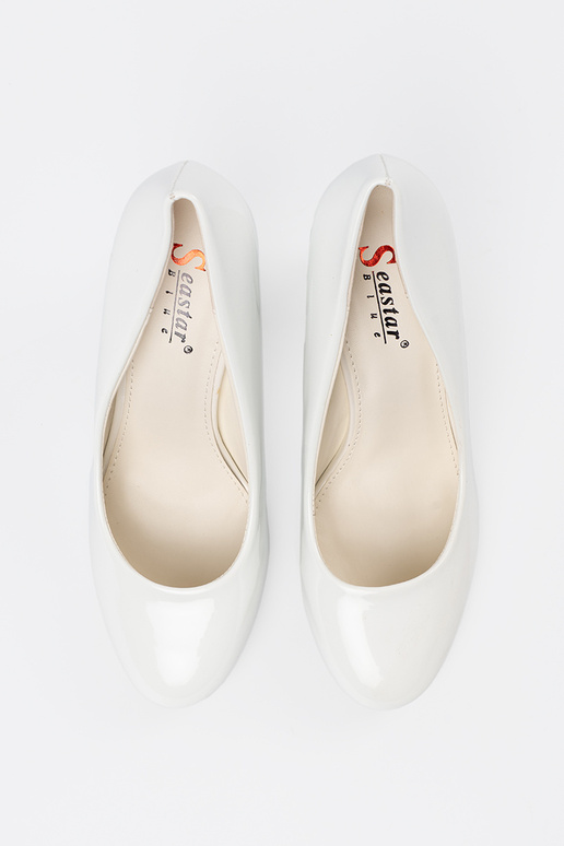 Décolleté bianche verniciate Décolleté bianche verniciate