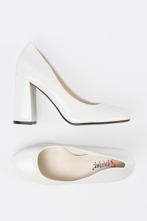 Décolleté bianche verniciate Décolleté bianche verniciate