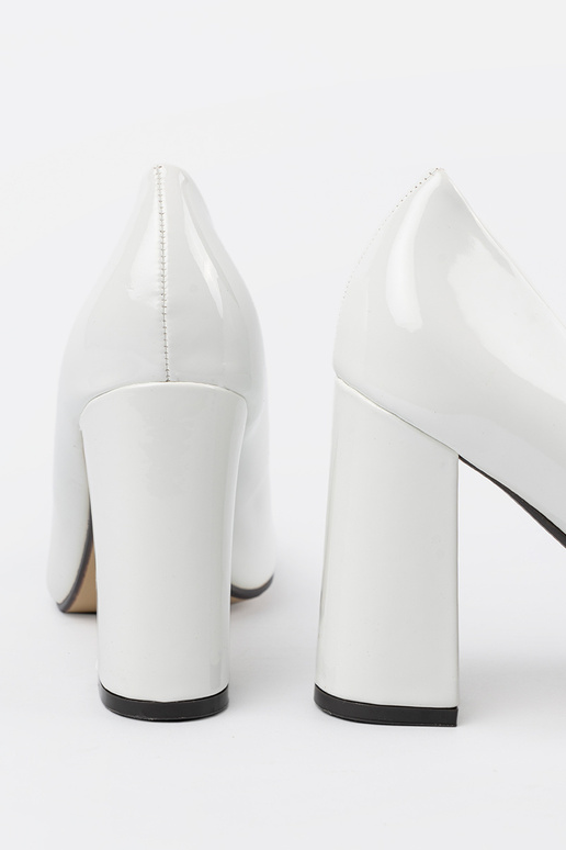 Décolleté bianche verniciate Décolleté bianche verniciate