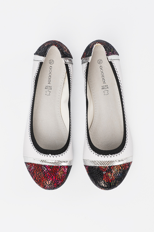 Ballerine bianche con elementi...