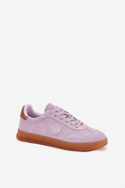 dalla pelle scamosciata Scarpe modello sneakers Femminile Big Star RR274850 HI-POLY SYSTEM Colore viola
