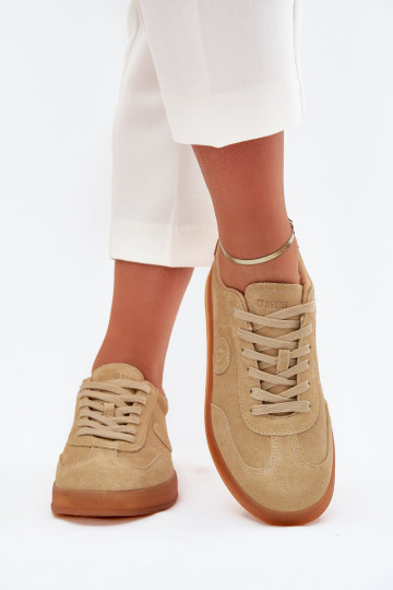 Scarpe sportive da donna in pelle scamosciata Big Star RR274851 HI-POLY SYSTEM nere 2