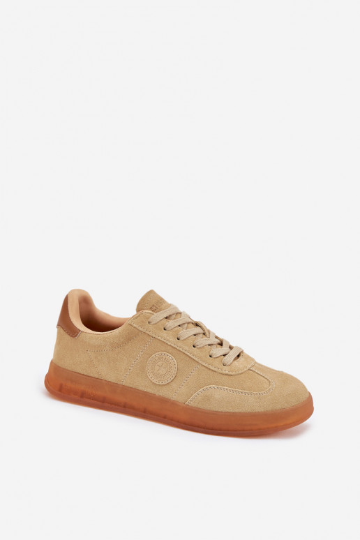 dalla pelle scamosciata Scarpe modello sneakers Femminile Big Star RR274849 HI-POLY SYSTEM beige