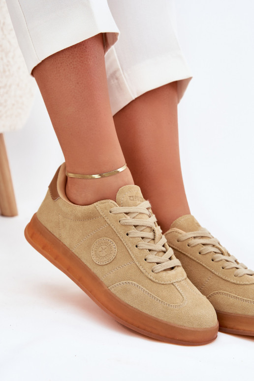 dalla pelle scamosciata Scarpe modello sneakers Femminile Big Star RR274849 HI-POLY SYSTEM beige