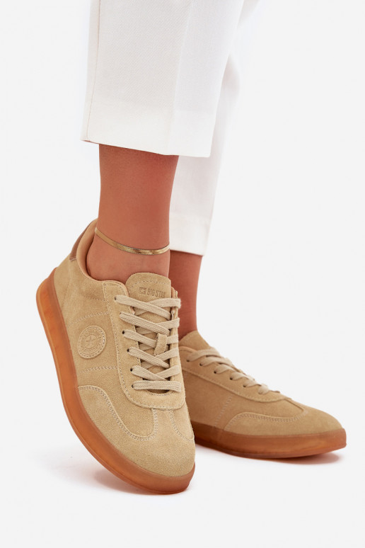 dalla pelle scamosciata Scarpe modello sneakers Femminile Big Star RR274849 HI-POLY SYSTEM beige