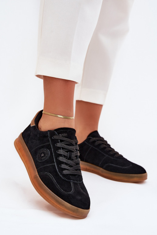 dalla pelle scamosciata Scarpe modello sneakers Femminile Big Star RR274851 HI-POLY SYSTEM colore nero