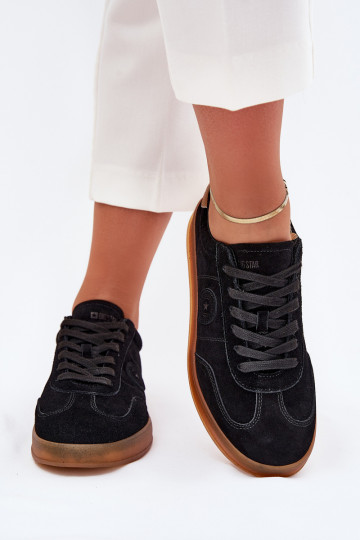 dalla pelle scamosciata Scarpe modello sneakers Femminile Big Star RR274851 HI-POLY SYSTEM colore nero 2