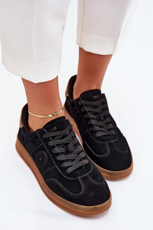 dalla pelle scamosciata Scarpe modello sneakers Femminile Big Star RR274851 HI-POLY SYSTEM colore nero