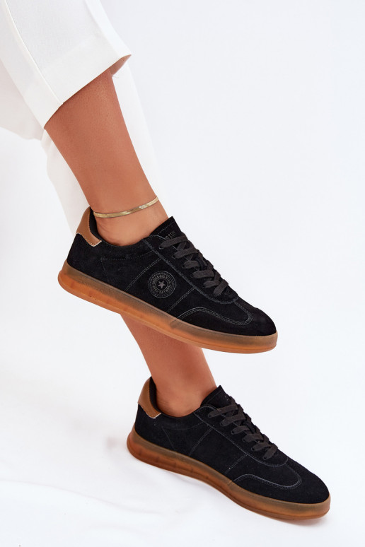 dalla pelle scamosciata Scarpe modello sneakers Femminile Big Star RR274851 HI-POLY SYSTEM colore nero