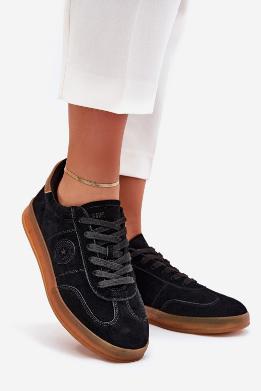 dalla pelle scamosciata Scarpe modello sneakers Femminile Big Star RR274851 HI-POLY SYSTEM colore nero