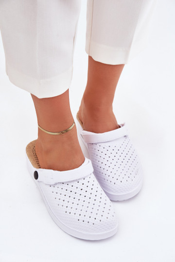 Pantofole leggere Pantofole Zoccoli Femminile Colore bianco Faylina