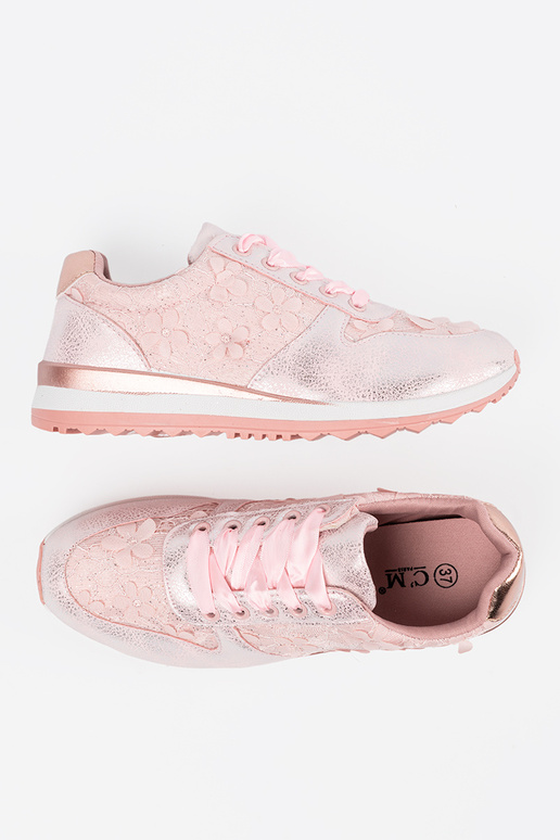 colore rosa Scarpe modello sneakers z kAiatoAym motyAem