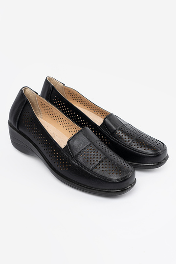 colore nero traforato scarpe da donna