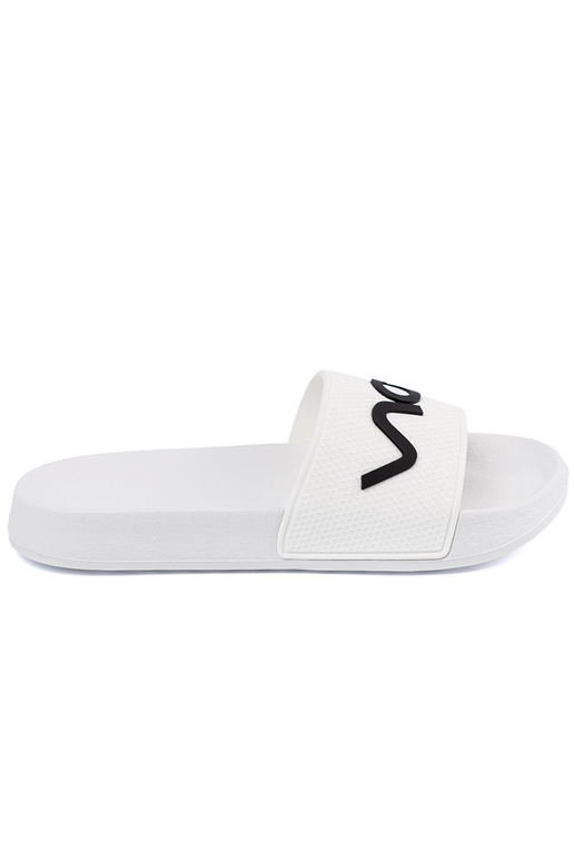 Colore bianco Pantofole con una nota