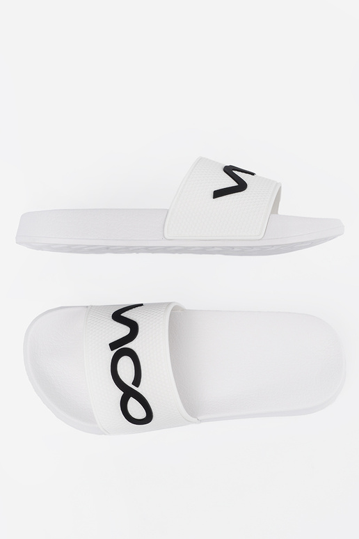 Colore bianco Pantofole con una nota