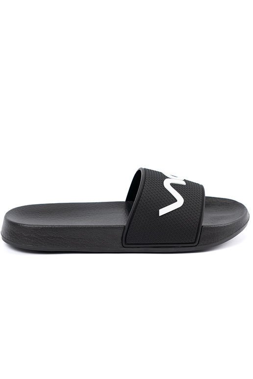 colore nero Pantofole con una nota