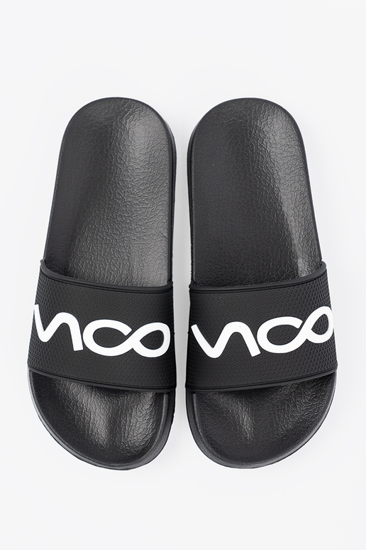 colore nero Pantofole con una nota