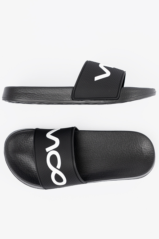 colore nero Pantofole con una nota