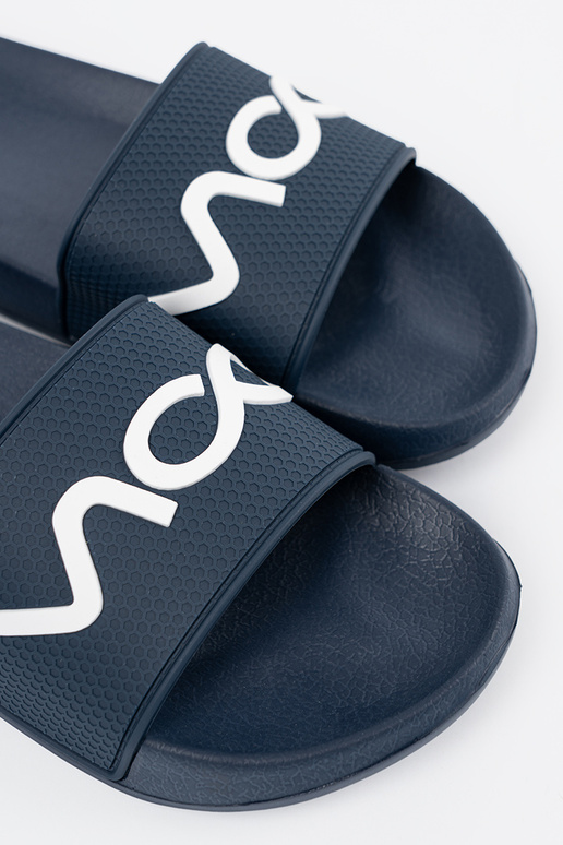 blu scuro Pantofole con una nota