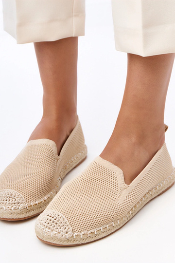 Espadrillas color sabbia con plateau Luna 2