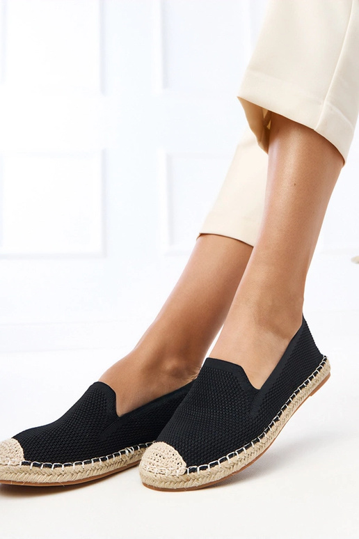 Espadrillas nere con plateau Luna