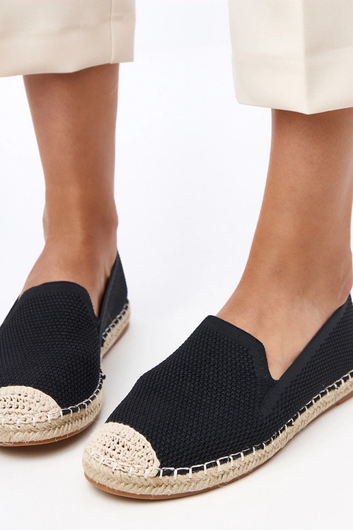 Espadrillas nere con plateau Luna