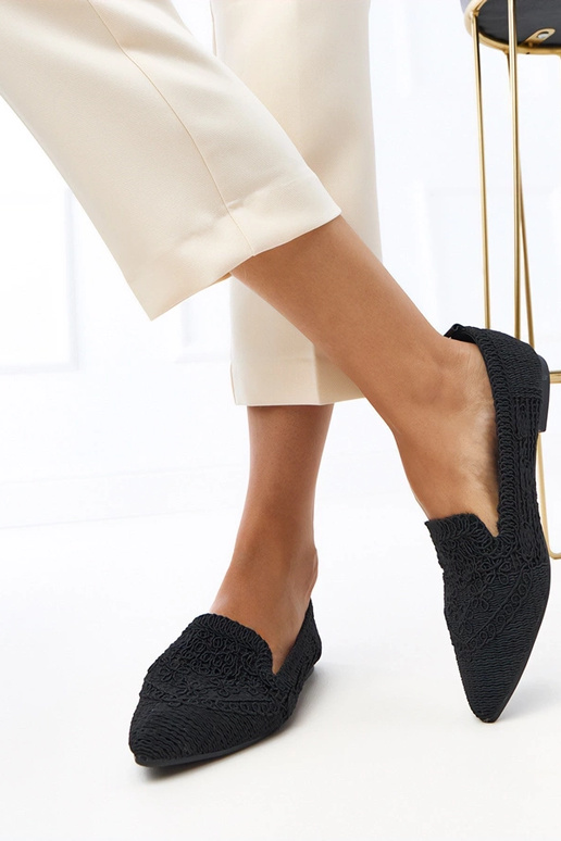 Ballerine nere traforate da donna...