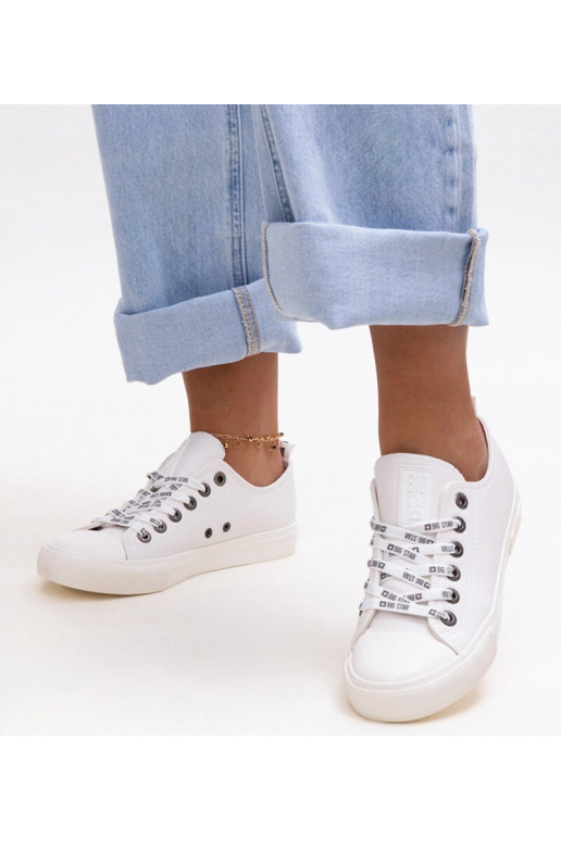 Scarpe sportive in ecopelle bianche...