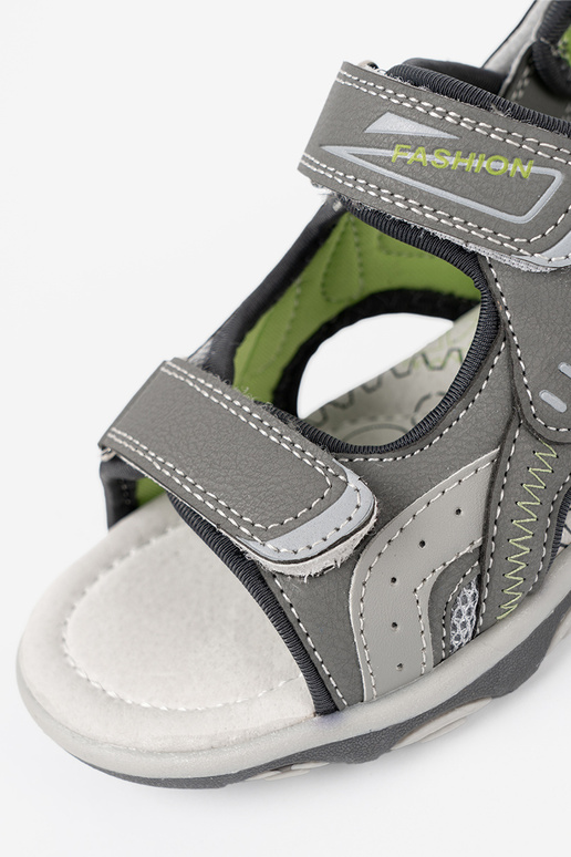 sandali fanciullesco A kolorze grigiom