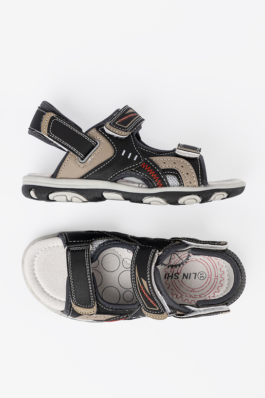 colore nero sandali fanciullesco