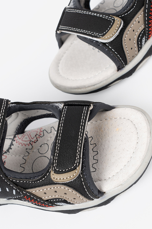 colore nero sandali fanciullesco