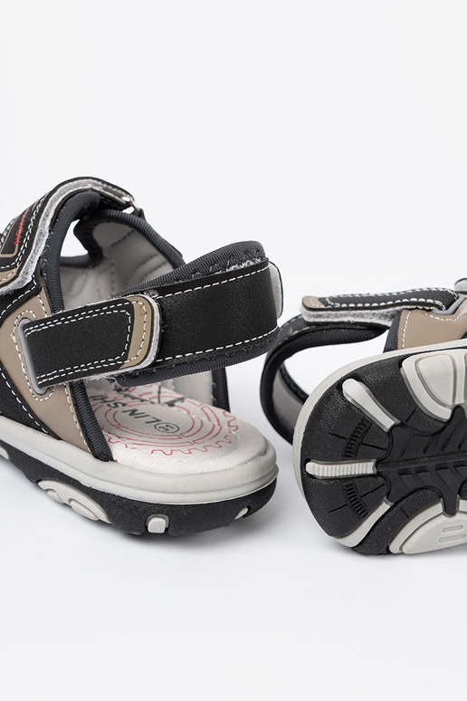 colore nero sandali fanciullesco