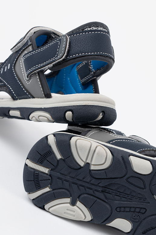 sandali fanciullesco Velcro colore blu