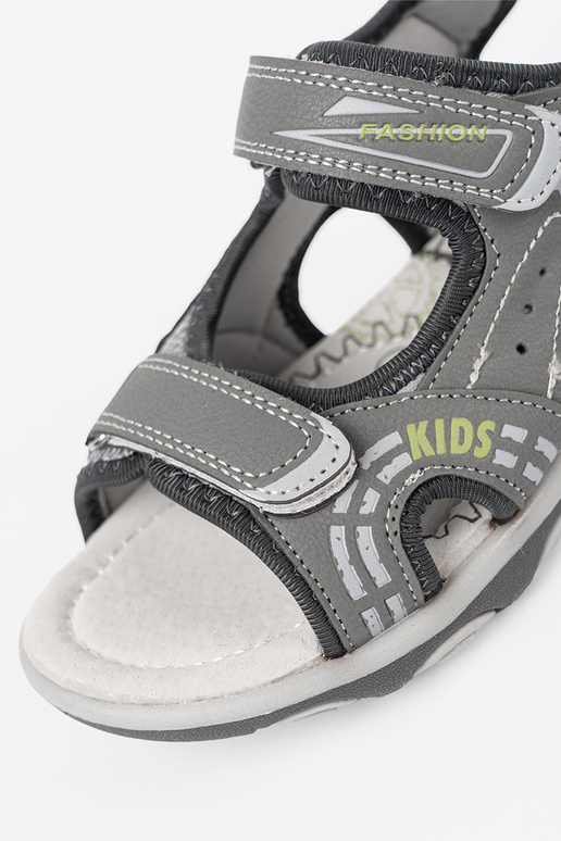 ragazzi sandali Velcro colore grigio