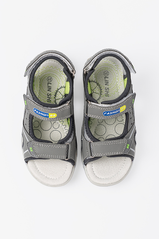 colore grigio sandali fanciullesco