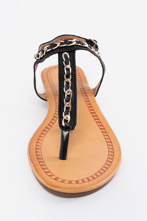 sandali z ozdobnym łańcuszkiem appartamento