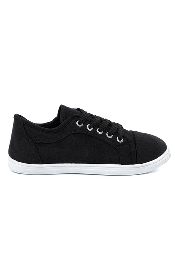 scarpe casual colore nero allacciato 2