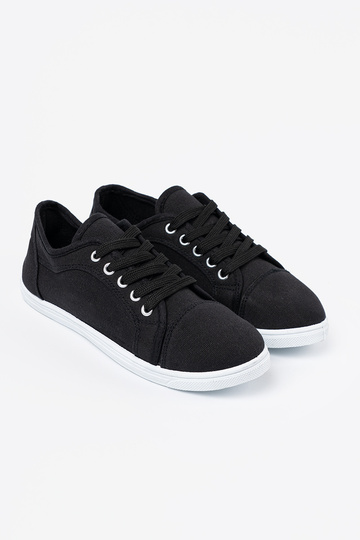 scarpe casual colore nero allacciato