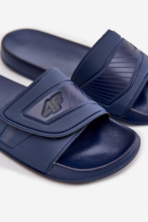 Pantofole Deveschio con chiusure adesive 4FMM00FFLIM091-31S blu scuro Pantofole Deveschio con chiusure adesive 4FMM00FFLIM091-31S blu scuro