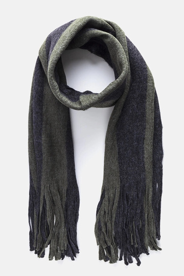 Sciarpa verde-grigia con... 2