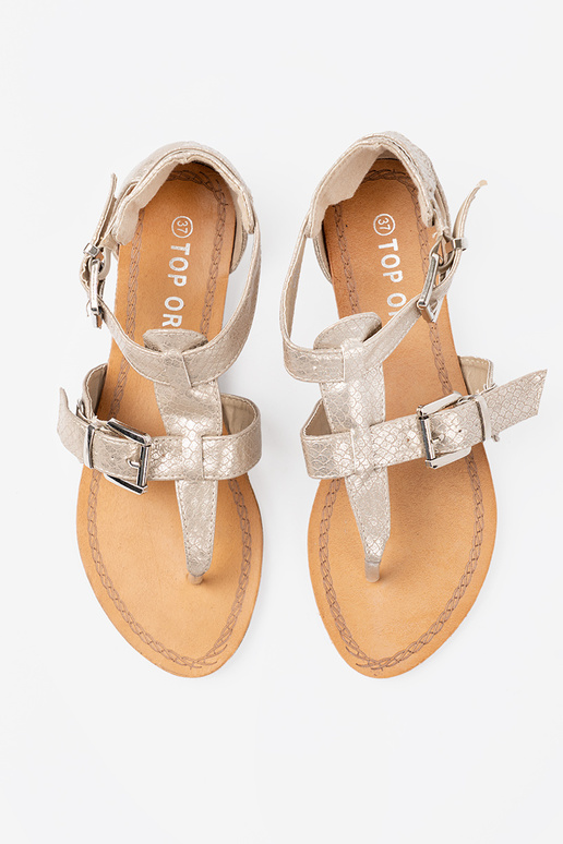 colore avorio sandali z motyAem AężoAym