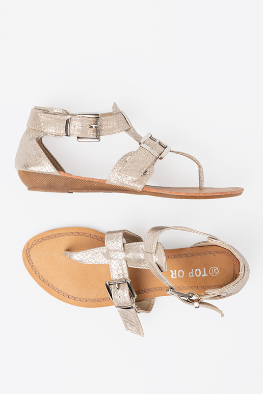 colore avorio sandali z motyAem AężoAym