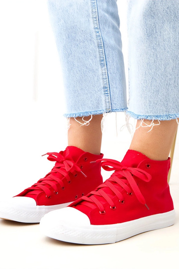 Scarpe alte rosse Ghanem