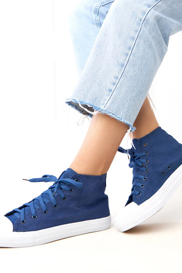 Scarpe alte in denim Ghanem