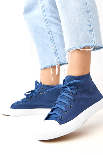 Scarpe alte in denim Ghanem 2