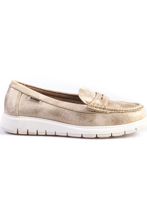 Mocassini da donna d oro con suola flessibile