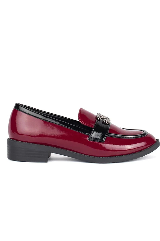 Borgogna donne mocassini laccato Borgogna donne mocassini laccato
