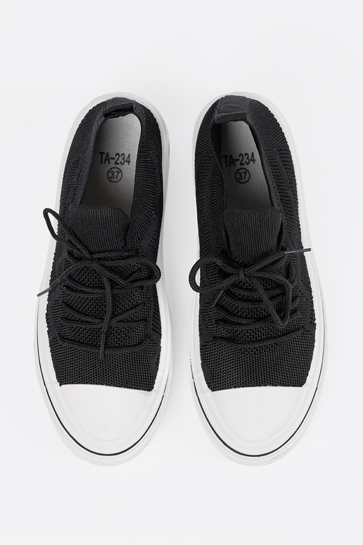 Un modello convincente scarpe colore nero z ozdobnym laccim Un modello convincente scarpe colore nero z ozdobnym laccim