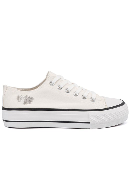 scarpe casual Colore bianco con una nota Love scarpe casual Colore bianco con una nota Love