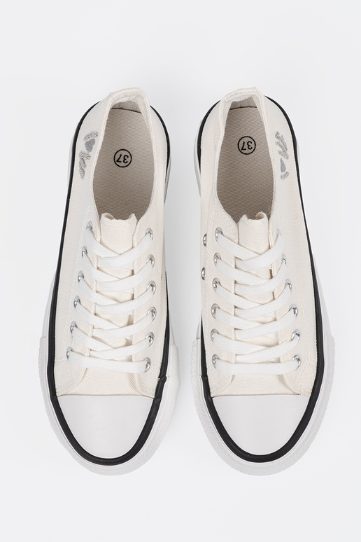 scarpe casual Colore bianco con una nota Love scarpe casual Colore bianco con una nota Love
